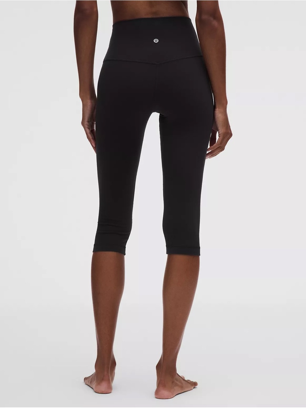 lululemon athletica Black Cropped High-Rise Capris 10